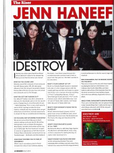 IDestroy Drummer Magazine Feature